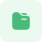 Green Folder Icon with Background