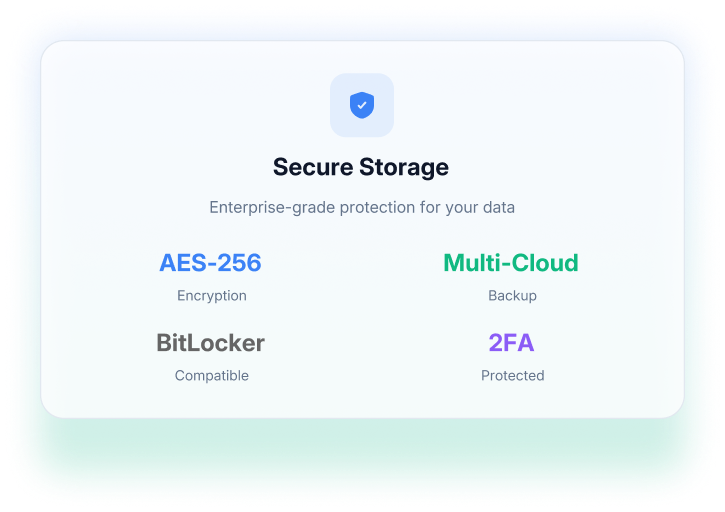 Secure Storage Card