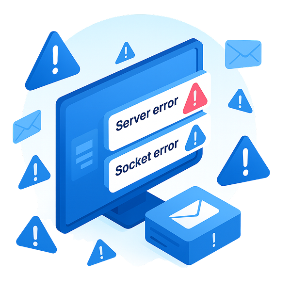 Computer with security shield and checkmark