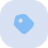 Blue Tag Icon with Background